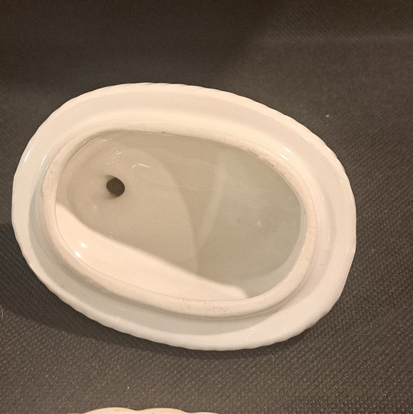 Covered Duck Goose Gander on Nest White Ceramic Japan  Vintage. - Picture 4 of 6